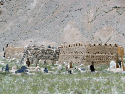 Shaymak, kleines kirgisisches Dorf im Osten Tadschikistans, nahe der chinesischen Grenze